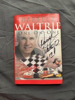 Darrell Waltrip One - On - One Nascar Remembrance HB/DJ Hand Signed Autographed